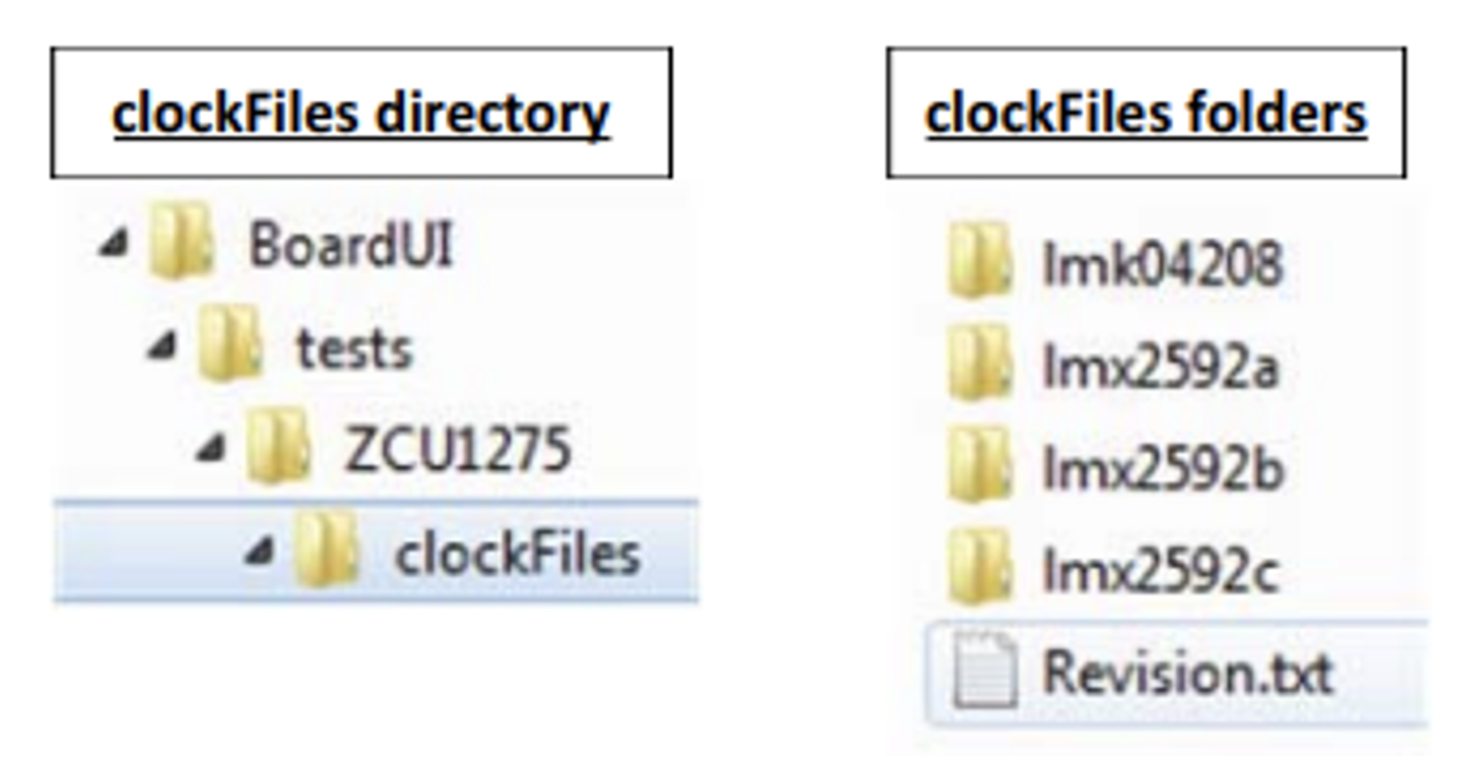 Figure 15: CLK-103 Clock Files