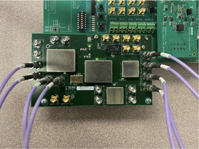 Figure 12: SuperClock-RF2 Module with connections