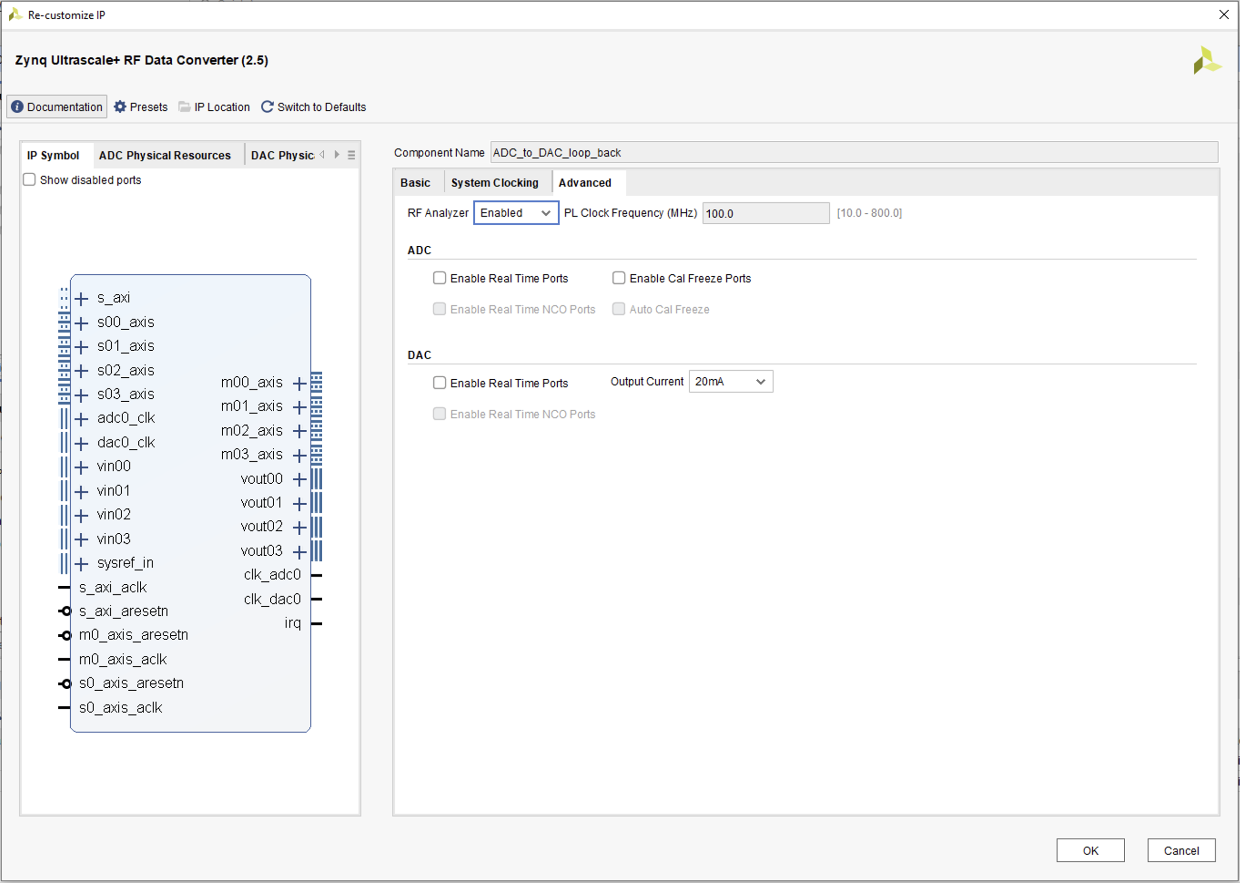 Figure 5: Enable RF Analyzer