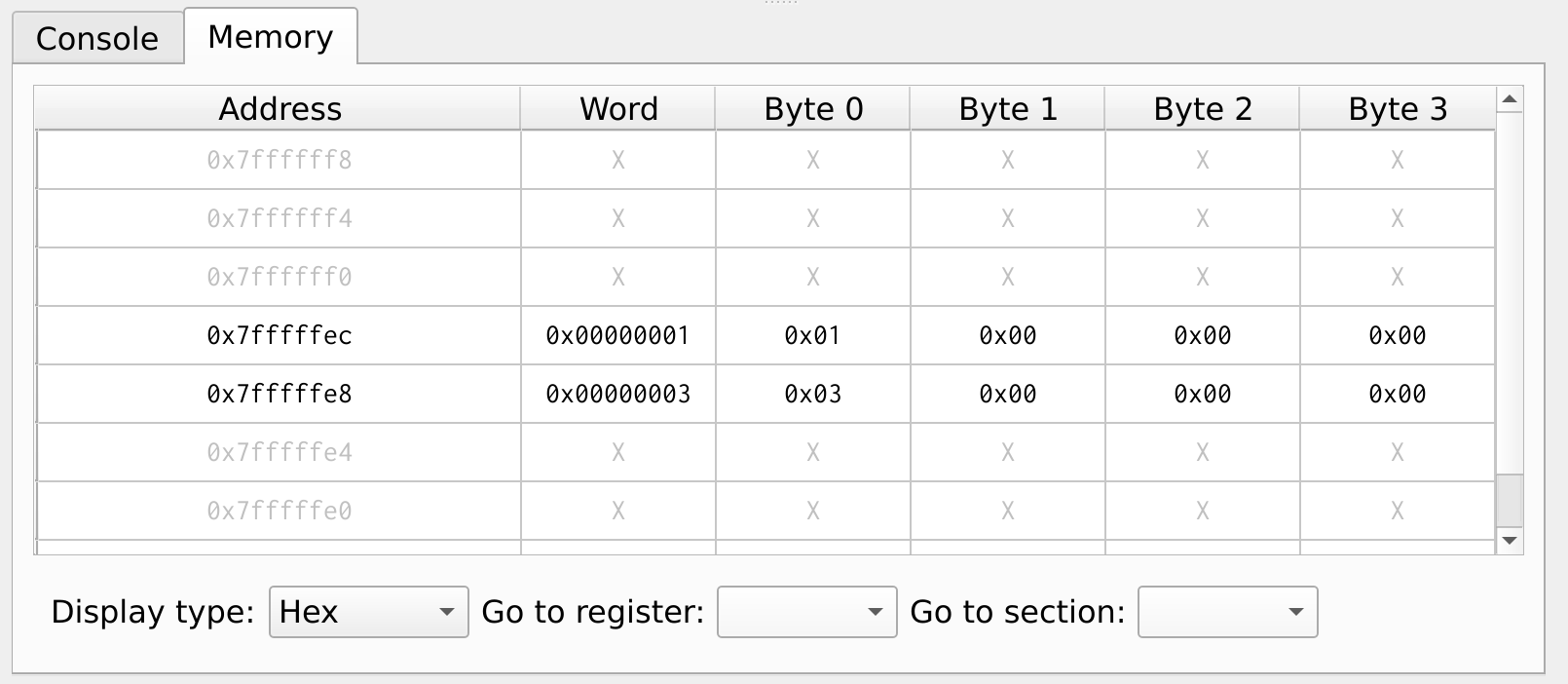 Figure 29: Stack Memory
